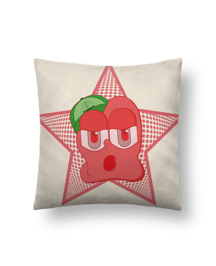 Coussin suédine DO NOT CUT YOURSELF par Santiaguen