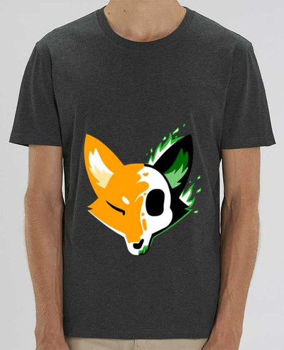 T-Shirt Loup Face par Sazuka