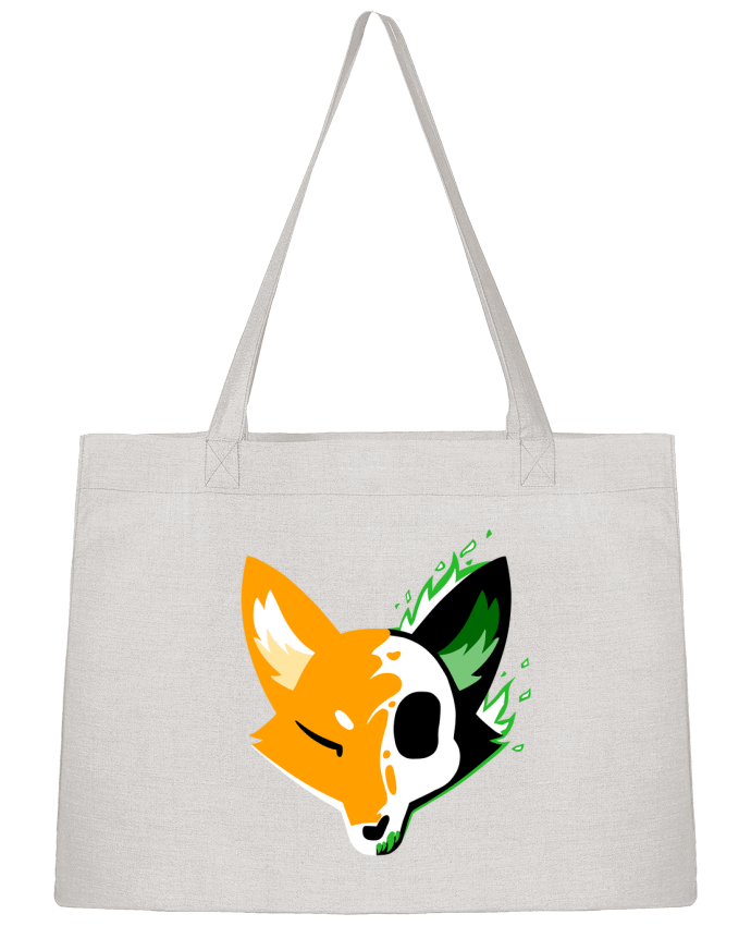 Sac Shopping Loup Face par Sazuka