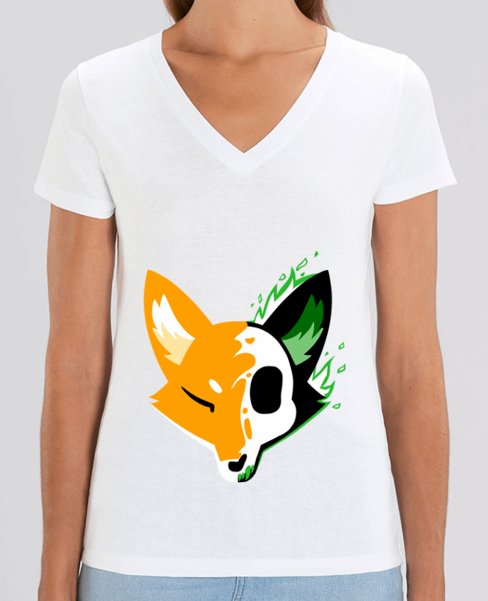 Tee-shirt femme Loup Face Par  Sazuka