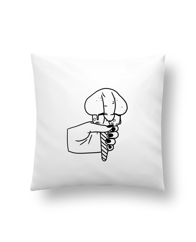 Cushion synthetic soft 45 x 45 cm Ice cream by tattooanshort