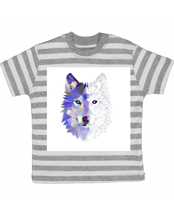 Tee-shirt bébé à rayures Lobo par creativeSkin