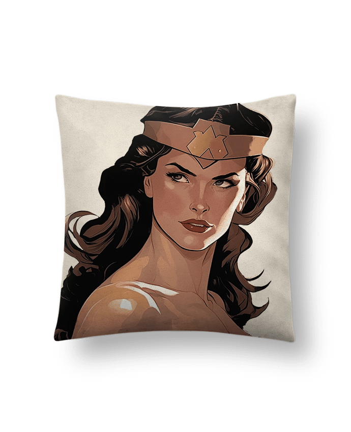 Coussin suédine Wonder Woman par Premice