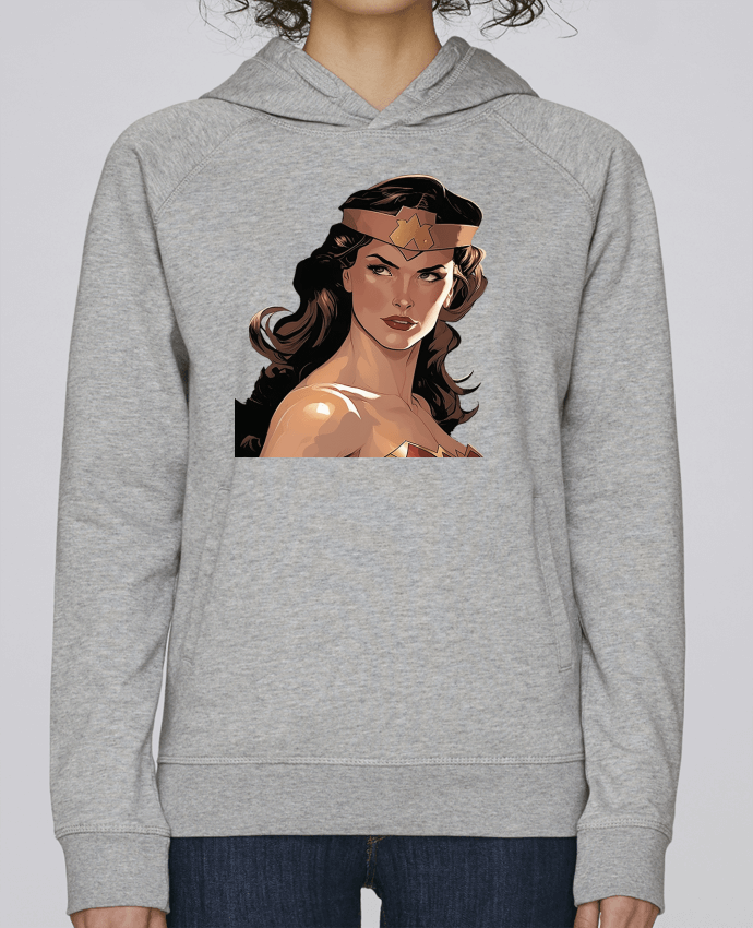 Sweat capuche femme Wonder Woman par Premice