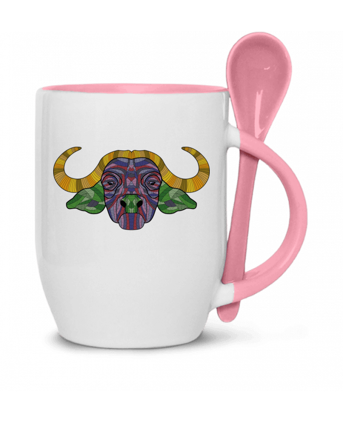  Tasse cuillère Buffle coloré par Molren