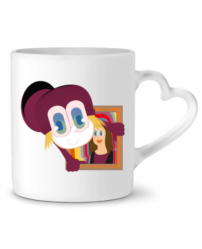 Mug coeur SMILE THIEF par Santiaguen