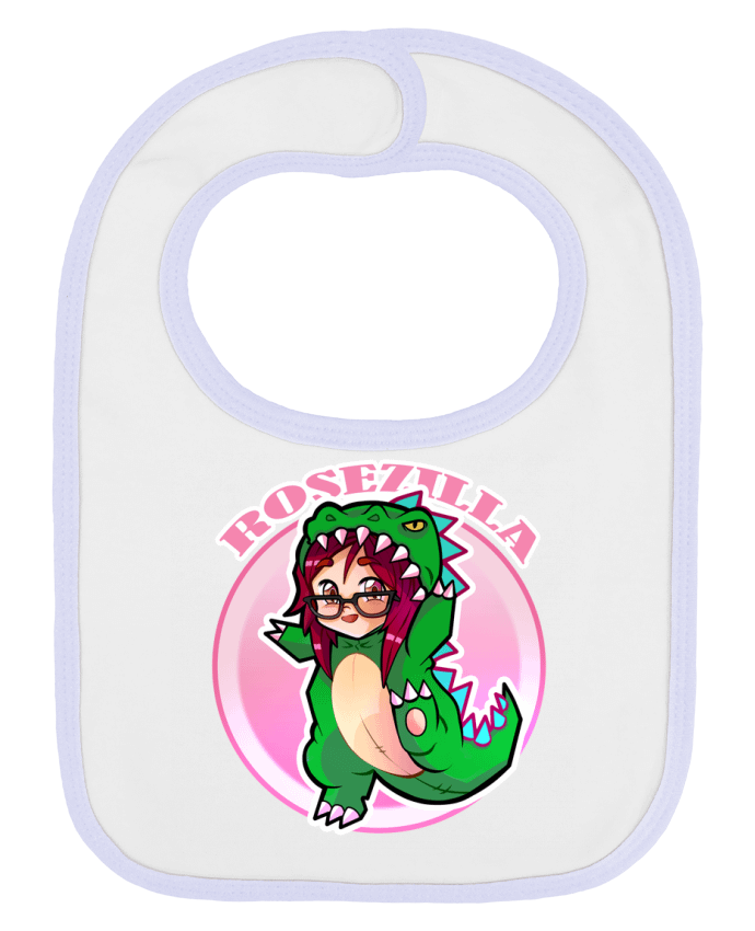 Bavoir bébé uni Logo Rosezilla par Rosezilla