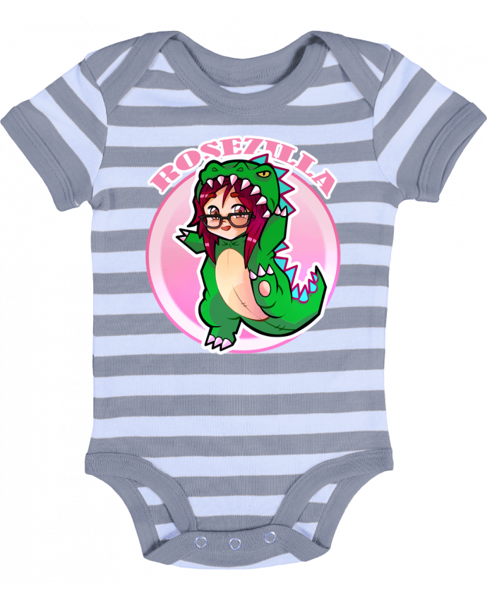 Body Bébé Rayé Logo Rosezilla - Rosezilla