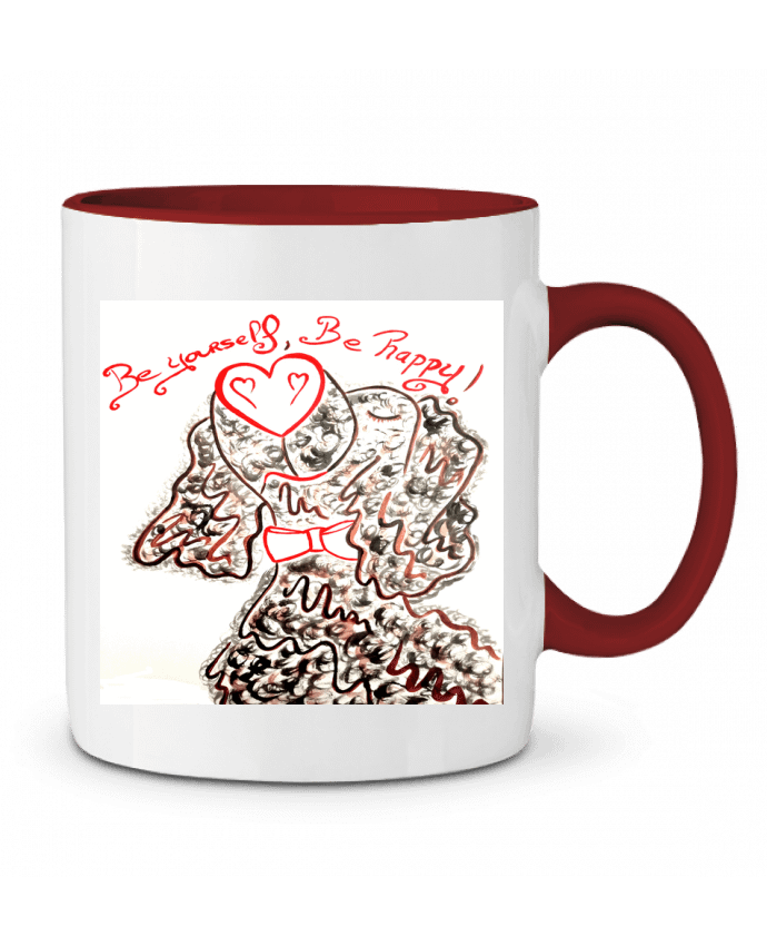 Mug bicolore Popdog Art Teckel : fier et adorable  ! Doudoueditions