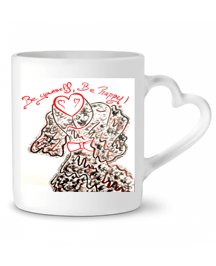 Mug coeur Popdog Art Teckel : fier et adorable  ! par Doudoueditions