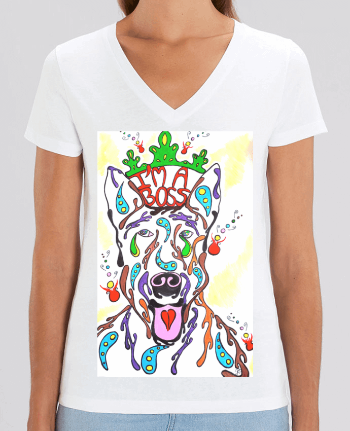 Tee-shirt femme Popdog American Stadffordshire terrier Par  Doudoueditions