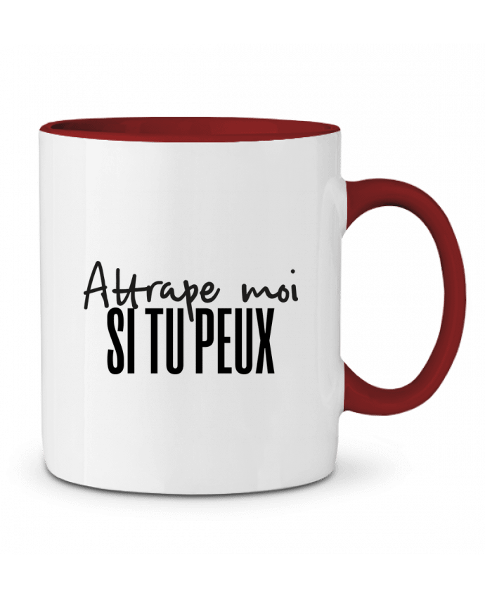 Mug bicolore Attrape moi si tu peux tunetoo