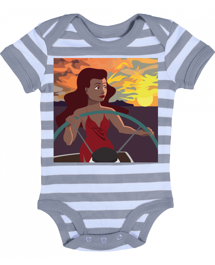 Body Bébé Rayé redhead sailor - lae