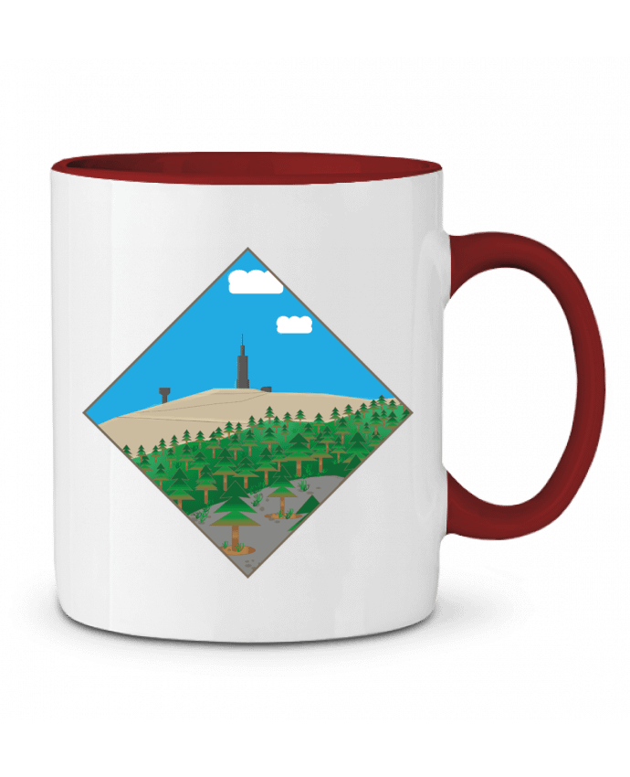 Mug bicolore Mont Ventoux Lours/2pattes