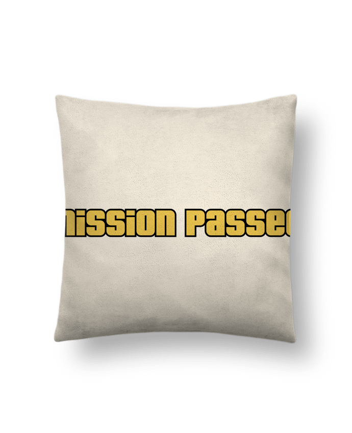 Coussin suédine Mission Passed par WearTheFuck