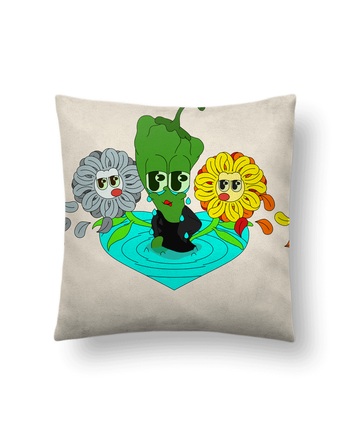Coussin suédine TEAR par Santiaguen