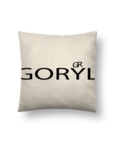 Coussin suédine Goryl logo par Goryl graph