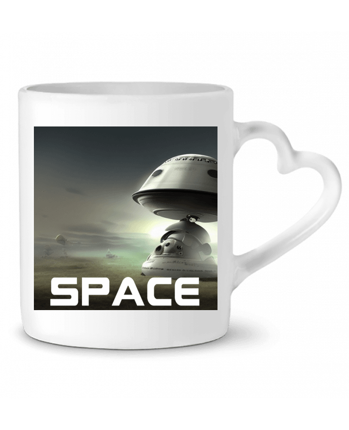 Mug coeur STATION MARS par Goryl graph