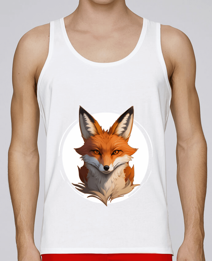 Débardeur homme Le Renard par ALXCOOZ1 DESIGN 100% coton bio