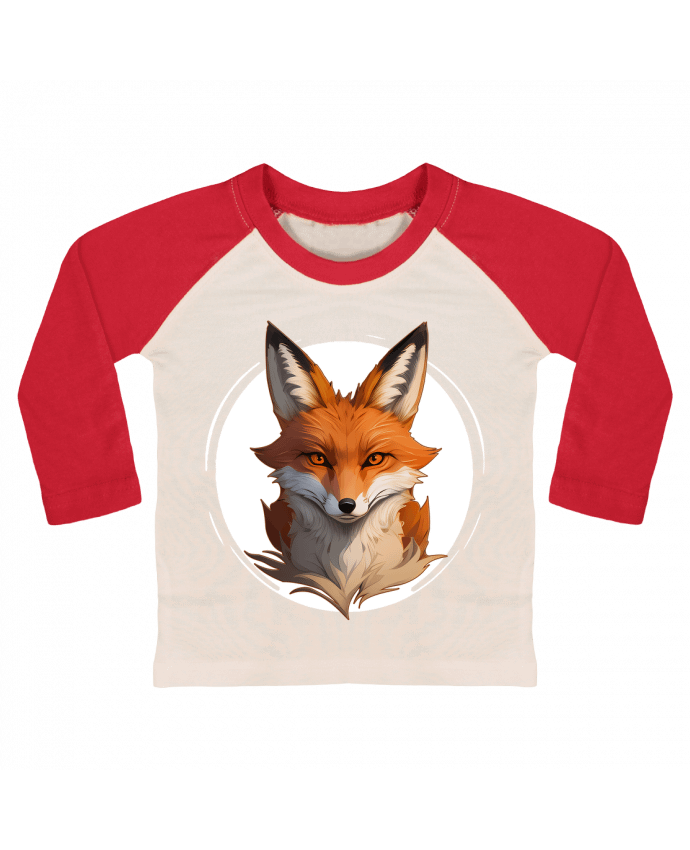 Tee-shirt Bébé Baseball ML Le Renard par ALXCOOZ1 DESIGN