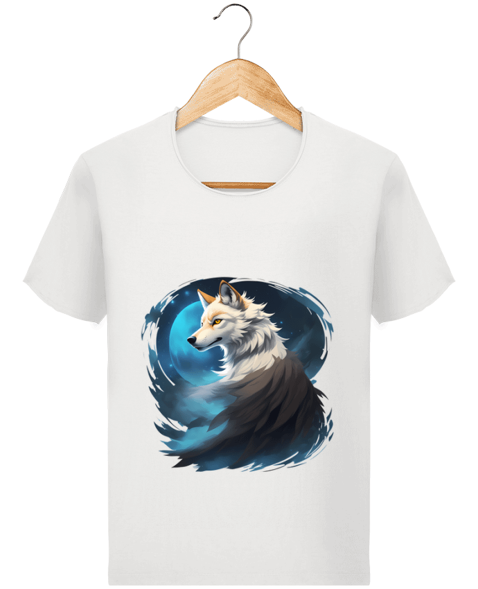  T-shirt Homme vintage La Lueur du Loup : Entre Ténèbres et Mystère par ALXCOOZ1 DESIGN