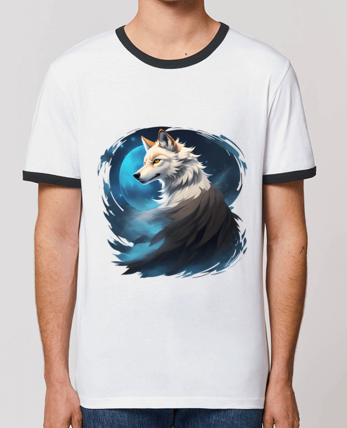 T-shirt La Lueur du Loup : Entre Ténèbres et Mystère par ALXCOOZ1 DESIGN