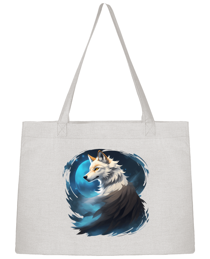 Sac Shopping La Lueur du Loup : Entre Ténèbres et Mystère par ALXCOOZ1 DESIGN