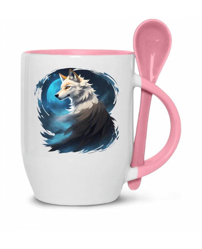  Tasse cuillère La Lueur du Loup : Entre Ténèbres et Mystère par ALXCOOZ1 DESIGN