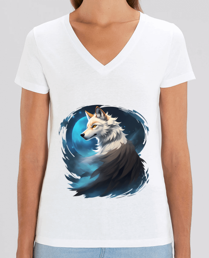 Tee-shirt femme La Lueur du Loup : Entre Ténèbres et Mystère Par  ALXCOOZ1 DESIGN