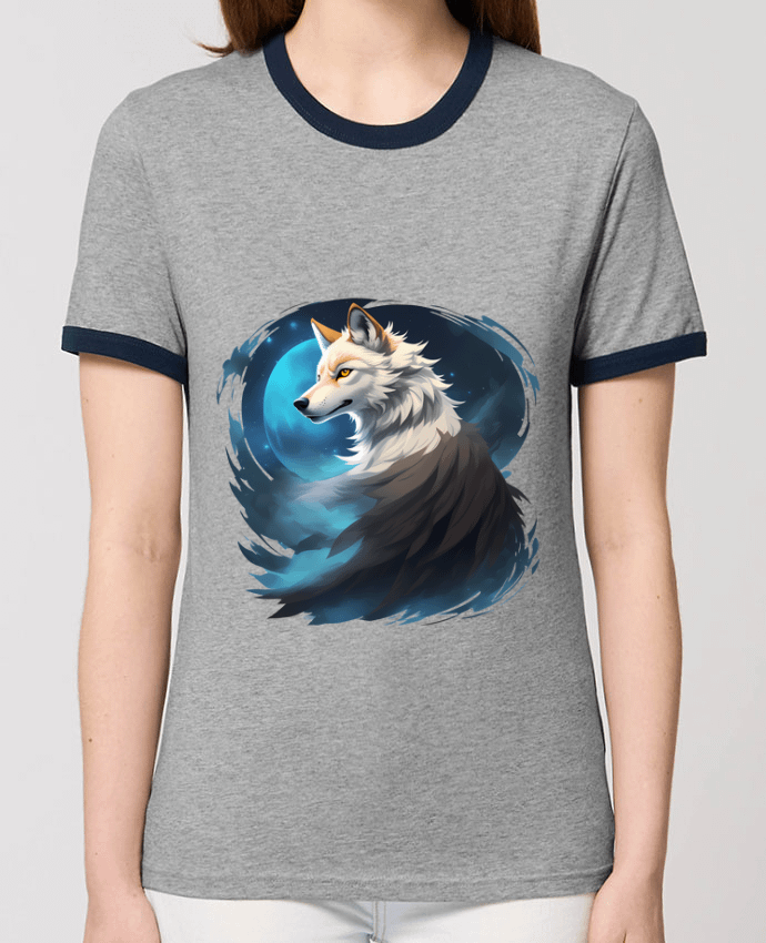 T-shirt La Lueur du Loup : Entre Ténèbres et Mystère par ALXCOOZ1 DESIGN