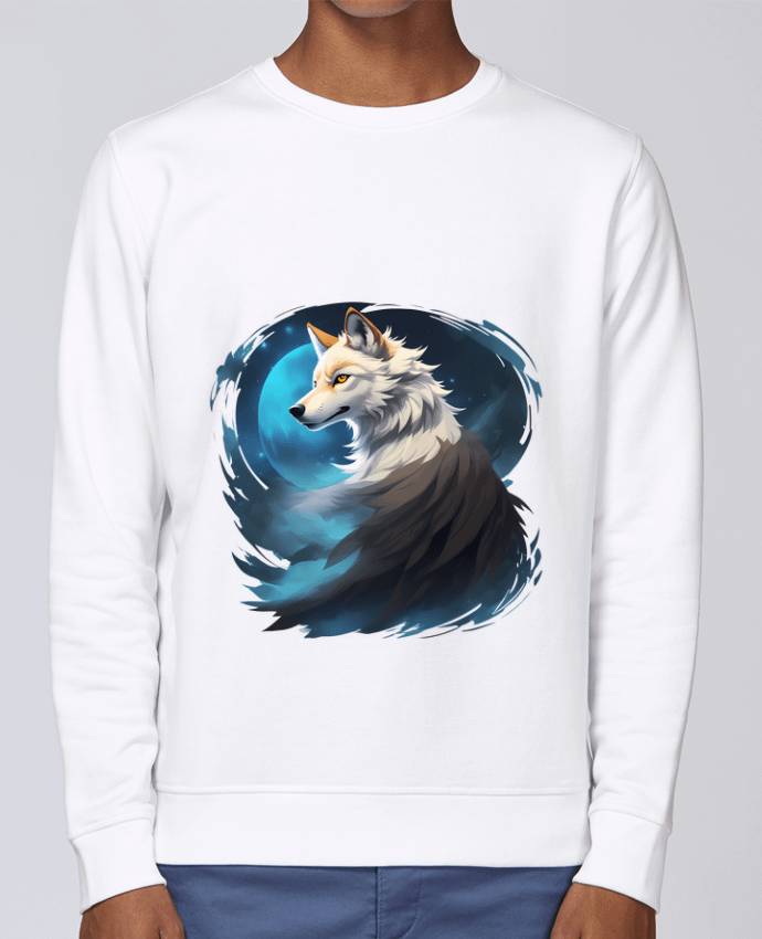 Sweatshirt La Lueur du Loup : Entre Ténèbres et Mystère par ALXCOOZ1 DESIGN