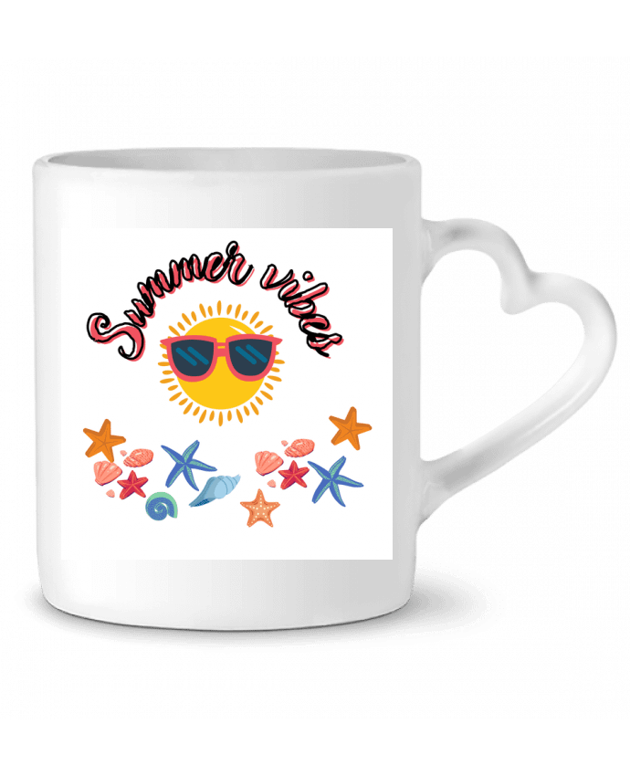 Mug coeur summer vibes par randomLis