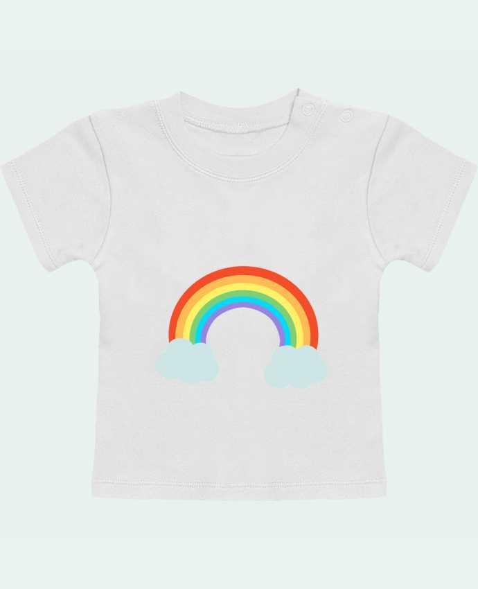 T-Shirt Baby Short Sleeve Arc-en-ciel manches courtes du designer WBang