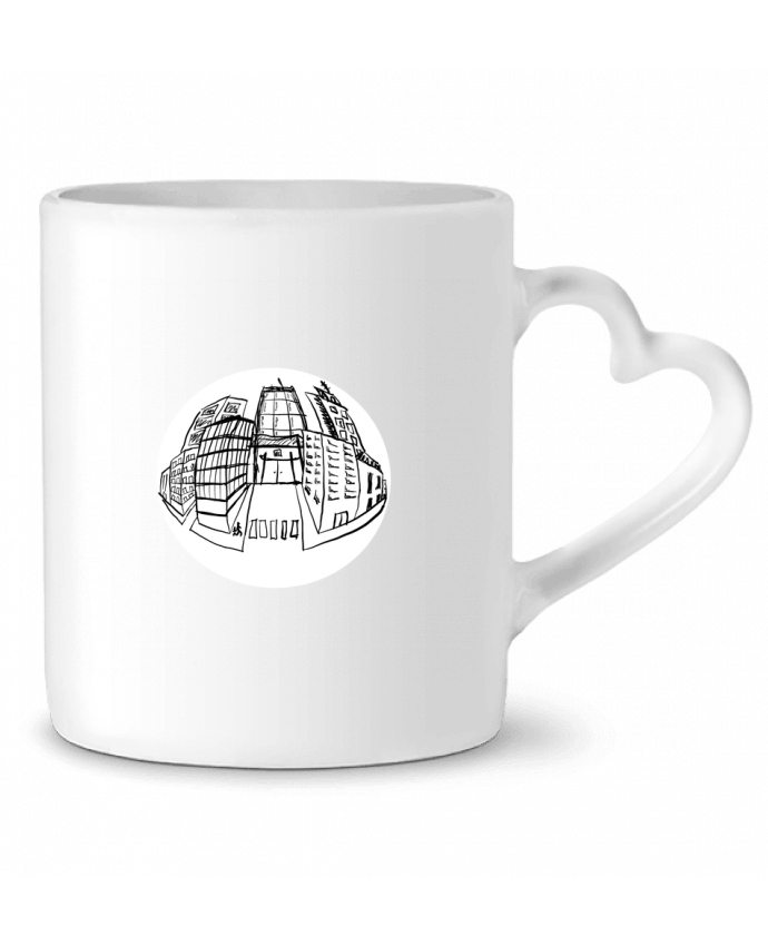 Mug coeur Ville perspective par Enbata