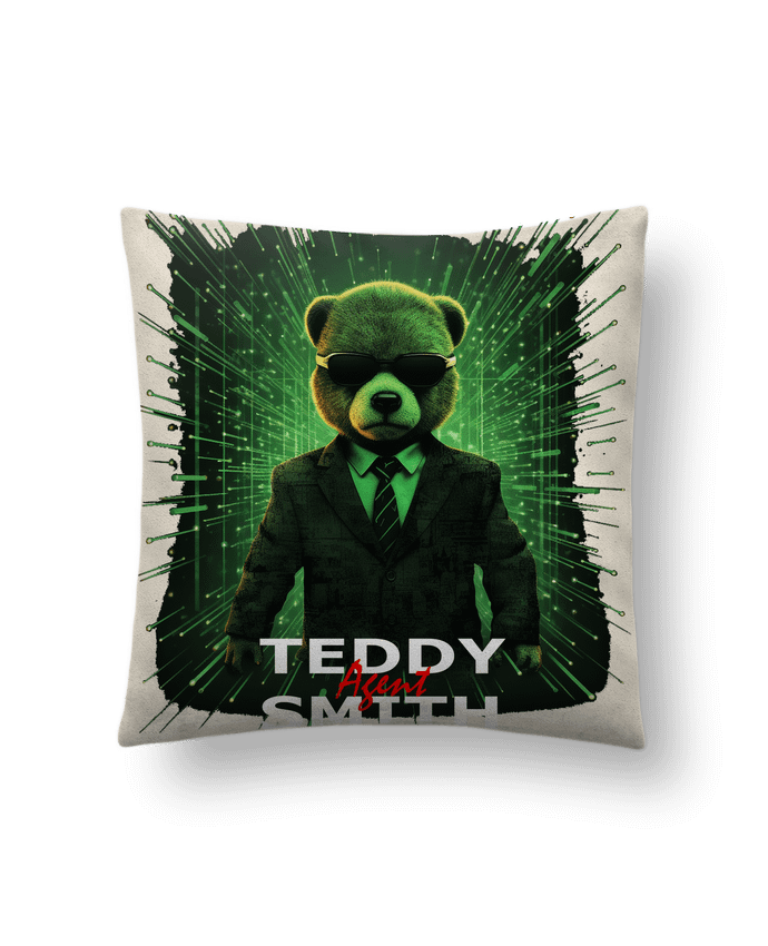 Coussin suédine Teddy Agent Smith par rabeille