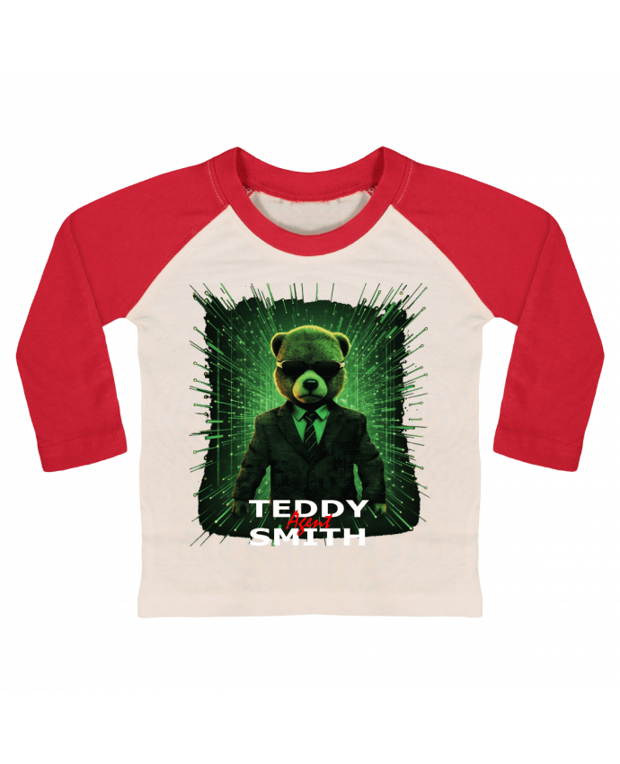 Tee-shirt Bébé Baseball ML Teddy Agent Smith par rabeille