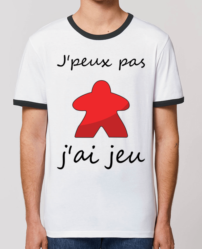 T-shirt j'peux pas j'ai jeu Meeple Rouge par Le Repaire des Joueurs