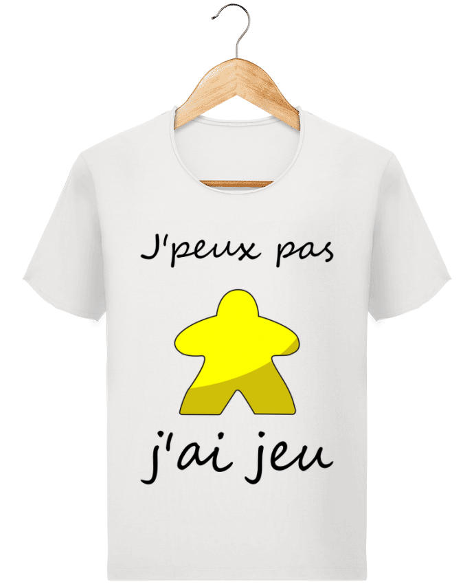  T-shirt Homme vintage j'peux pas j'ai jeu meeple jaune par Le Repaire des Joueurs