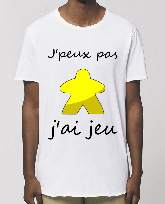 Tee-shirt Homme j'peux pas j'ai jeu meeple jaune Par  Le Repaire des Joueurs