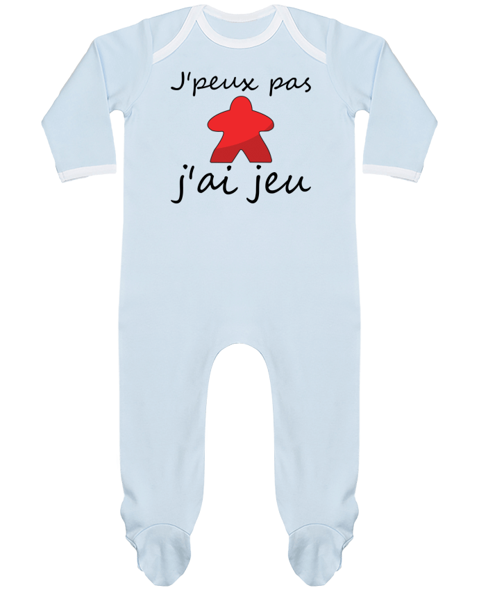 Body Pyjama Bébé j'peux pas j'ai jeu Meeple Rouge par Le Repaire des Joueurs