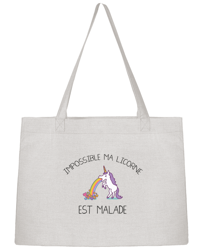 Shopping tote bag Stanley Stella Impossible ma licorne est malade ! by tunetoo