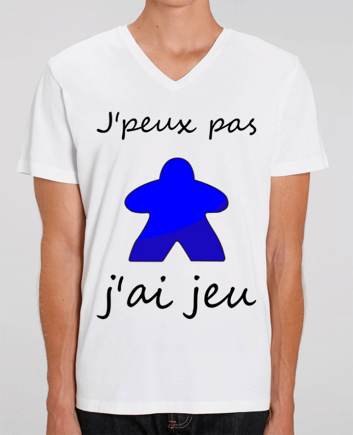 T-shirt homme j'peux pas j'ai jeu meeple bleu par Le Repaire des Joueurs