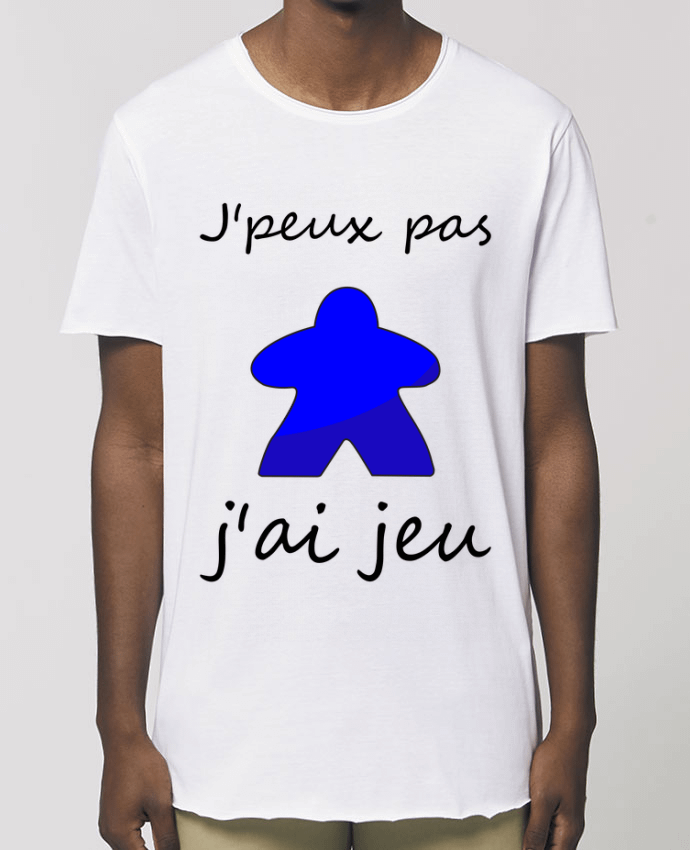 Tee-shirt Homme j'peux pas j'ai jeu meeple bleu Par  Le Repaire des Joueurs