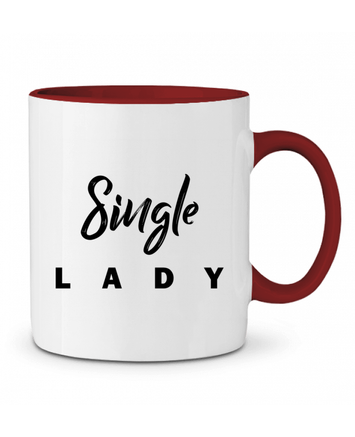 Mug bicolore Single lady tunetoo
