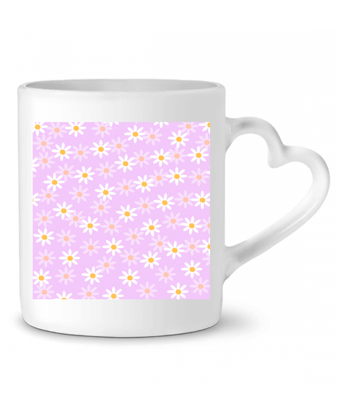 Mug coeur daisies aesthetic par CuteHummingbird