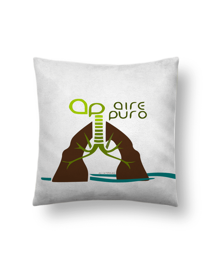 Coussin suédine AirePuro AsCatedrais par AirePuroAsCatedrais