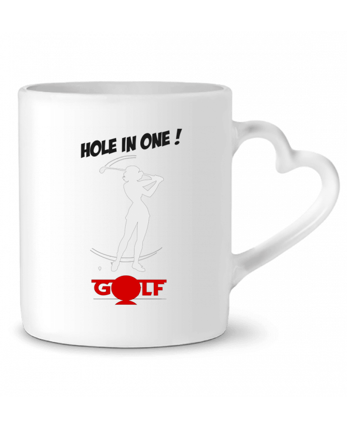 Mug coeur Golfeuse - Hole in One par LeBazardAlice