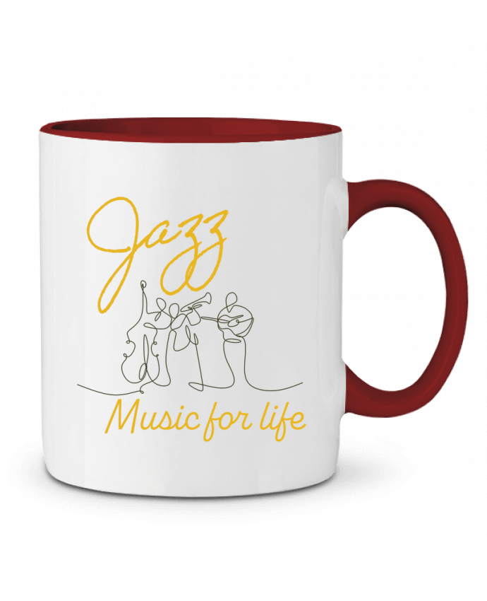 Mug bicolore Jazz Music For Life LajjdesignCreation
