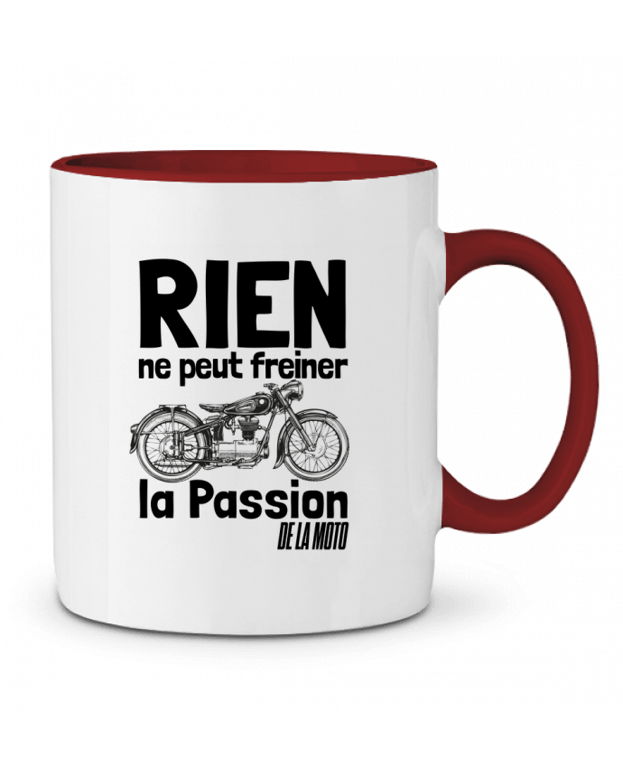 Mug bicolore La passion de la moto LajjdesignCreation