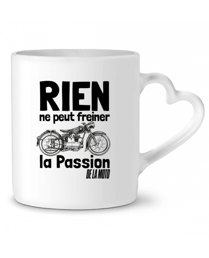 Mug coeur La passion de la moto par LajjdesignCreation